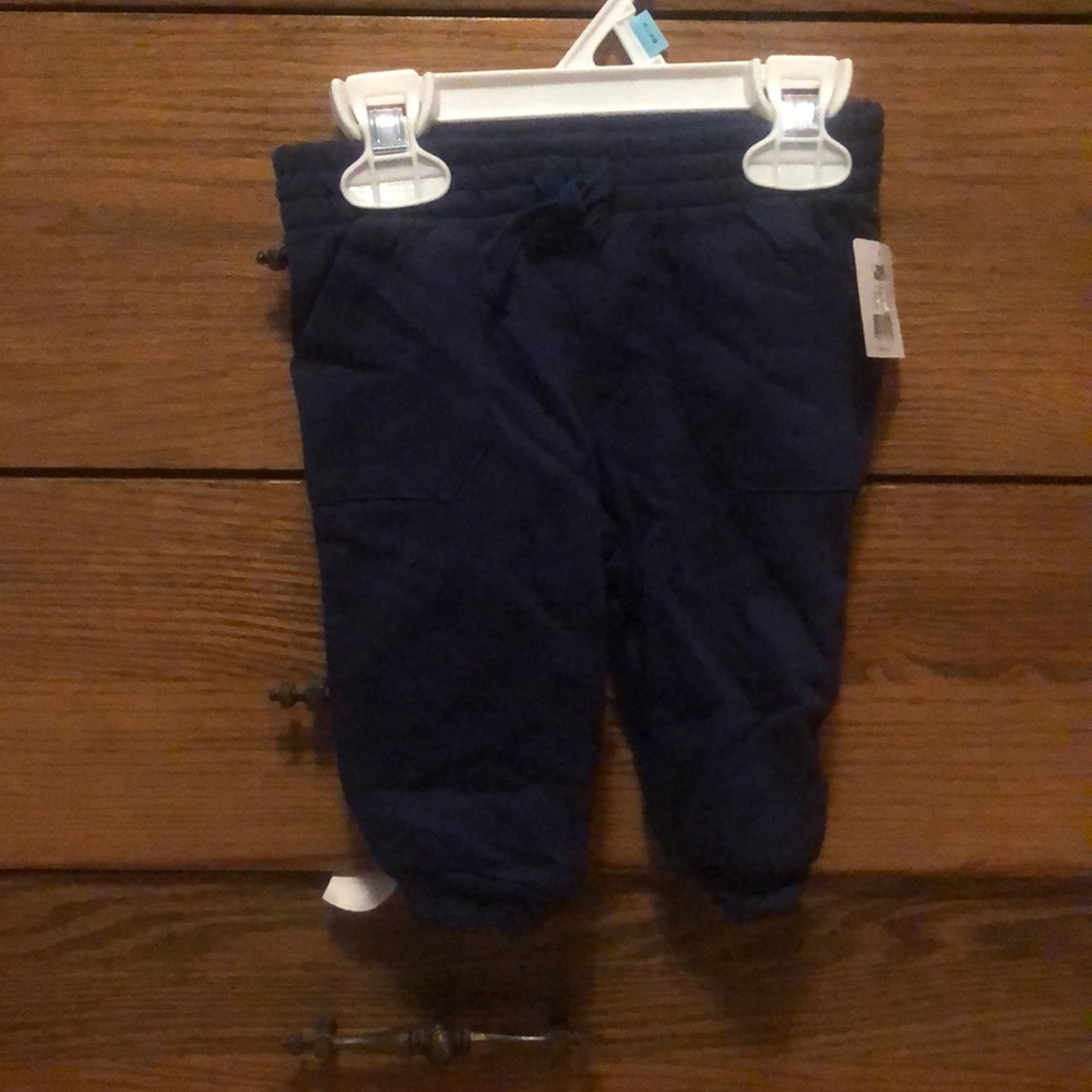 Mix & match navy blue 3/6M bottoms